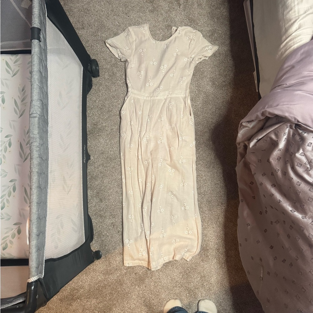 Modest short sleeve romper